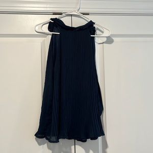 Pleated halter top